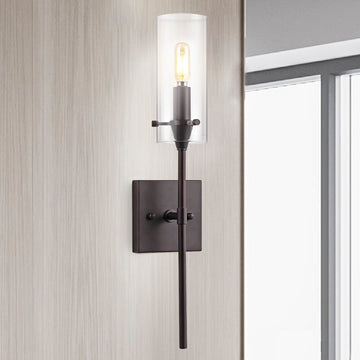 Cato Bohemian Farmhouse Iron/Glass LED Vanity - JONATHAN Y